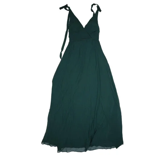 Birdy Grey | Dresses | Birdy Grey Dress Womens Extra Small Emerald Moni Tie  Shoulder Maxi Bridesmaid | Poshmark